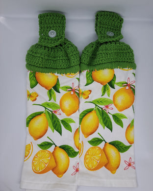 Lemons Hanging Kitchen Towel Set