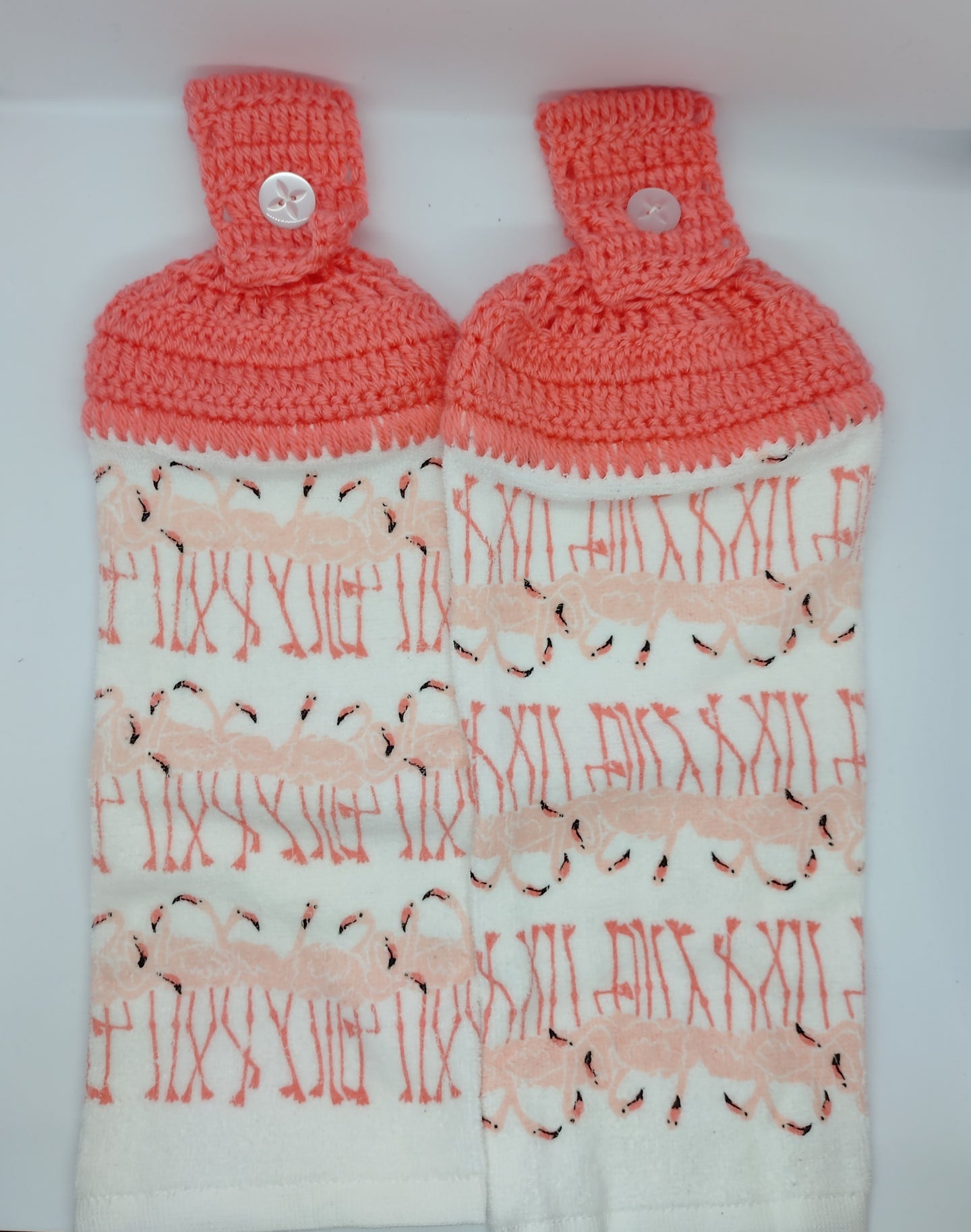 Flock Of Flamingos Hanging Kitchen Towel Set