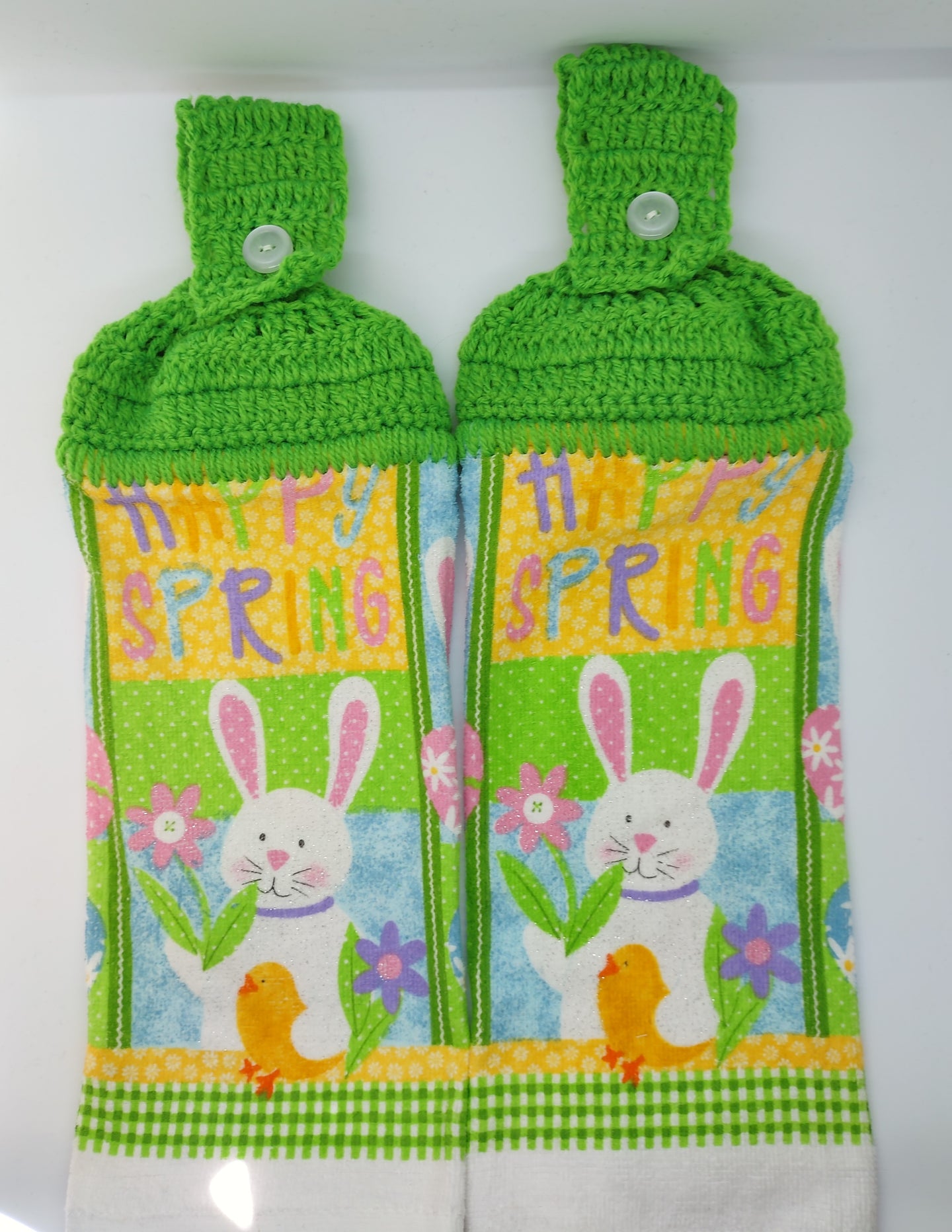 Happy Easter Spring Hanging Kitchen Towel Set