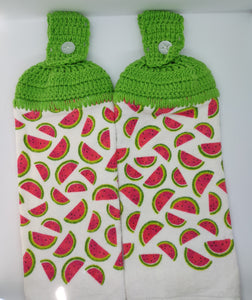 Watermelon Slices Hanging Kitchen Towel Set