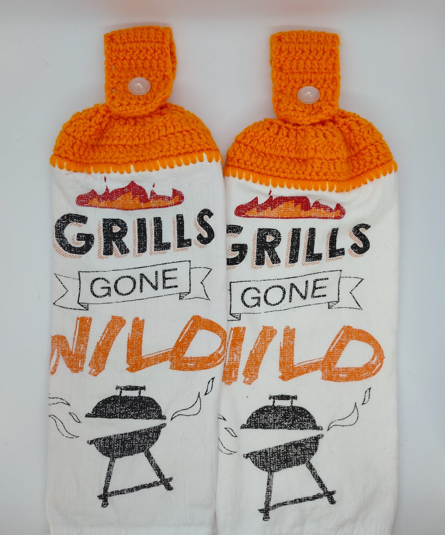 Grills Gone Wild BBQ Hanging Kitchen Towel Set
