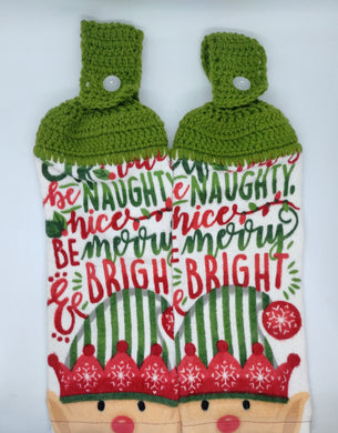 Christmas Elf Hanging Kitchen Towel Set