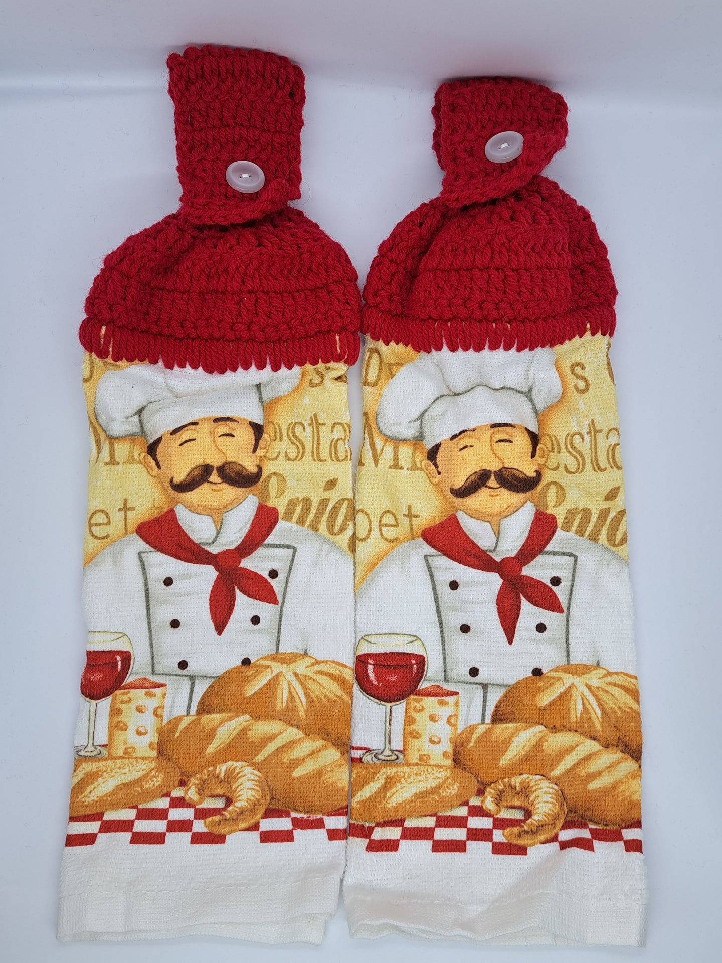 Pastry Chef Hanging Kitchen Towel Set