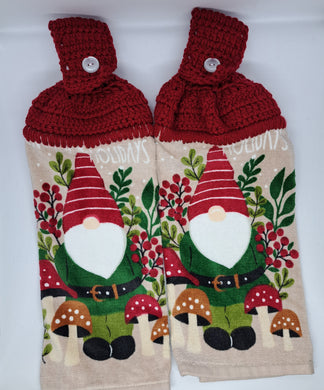 Christmas Gnome Hanging Kitchen Towel Set