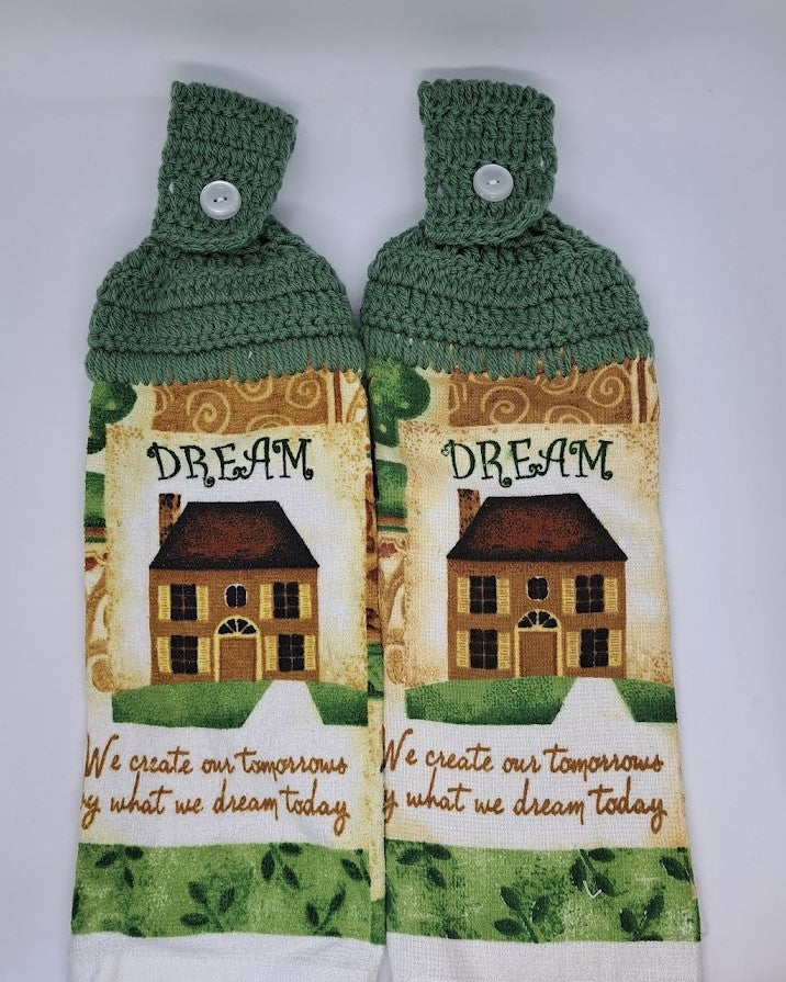 Dream Home, Hanging Kitchen Towel Set