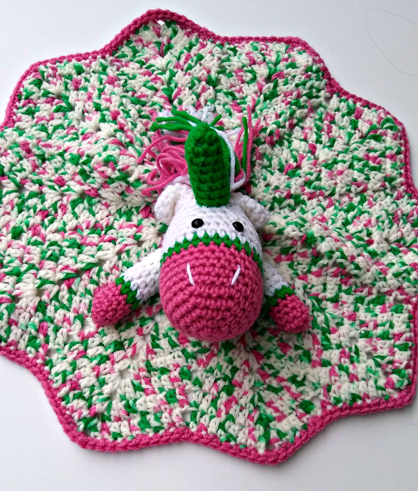 Unicorn Baby Lovey Comfort Security Blanket