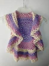Load image into Gallery viewer, Girls Ring Around The Rosie Vest Size 5T Cream Pink Lavender Circle Vest
