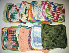 Load image into Gallery viewer, Assorted Grab Bag Dishcloth Washcloth Dishrag Set of 3 Cotton 7&quot; x  7&quot;