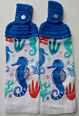 Seahorses Hanging Kitchen Towel Set