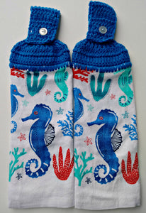 Seahorses Hanging Kitchen Towel Set