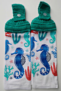 Seahorses Hanging Kitchen Towel Set