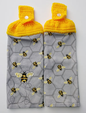 Bumble Bees Hanging Kitchen Towel Set