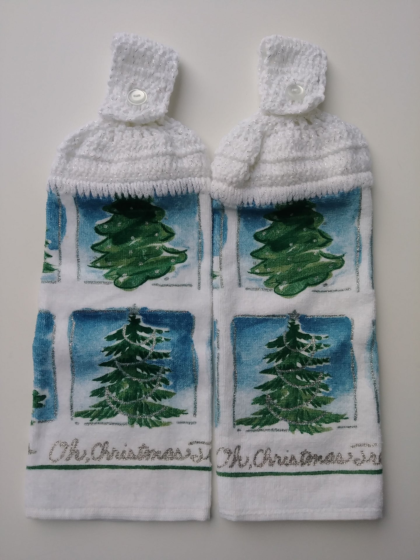 Oh, Christmas Tree Sparkling Hanging Kitchen Towel Set