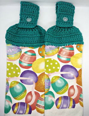 Easter Eggs Hanging Kitchen Towel Set