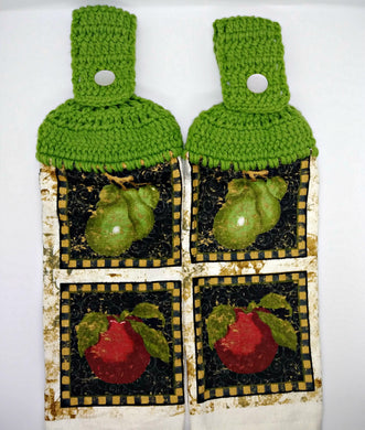 Apples & Pears Hanging Kitchen Towel Set