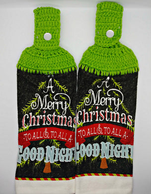 A Merry Christmas to All Tree Hanging Kitchen Towel Set