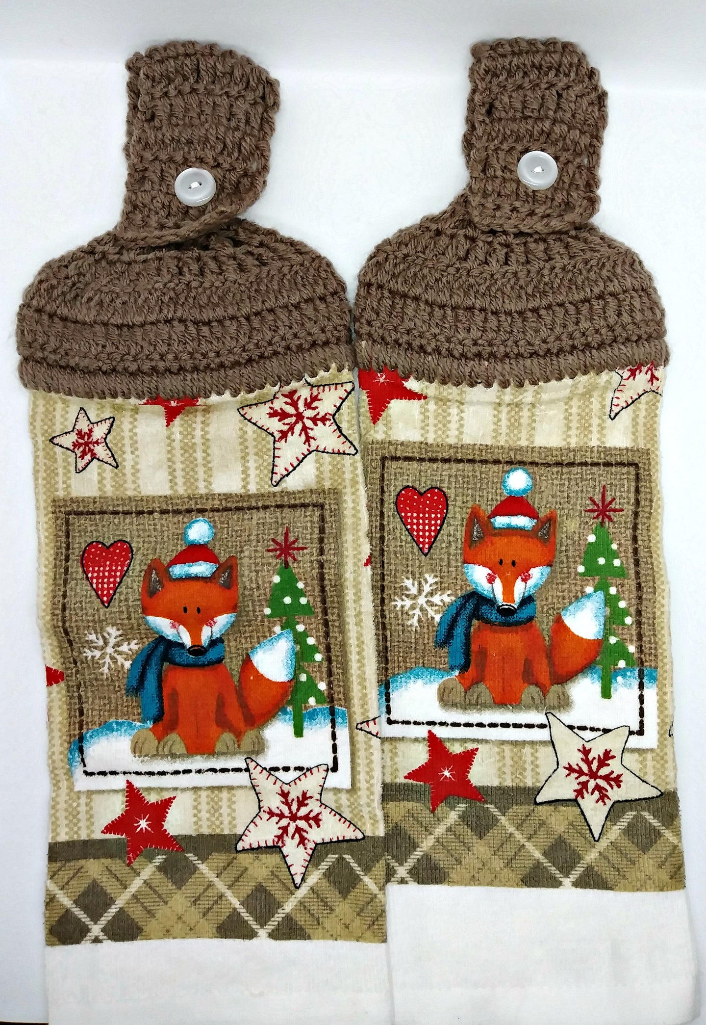 Christmas Fox Hanging Kitchen Towel Set