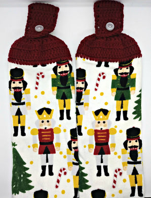 Christmas Nutcrackers Hanging Kitchen Towel Set