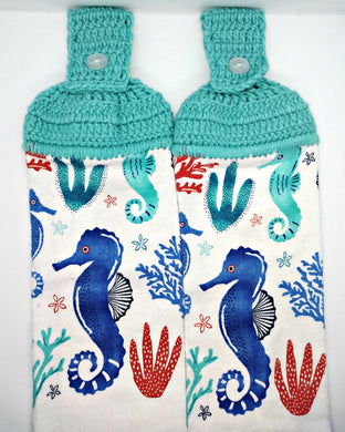 Seahorses Hanging Kitchen Towel Set