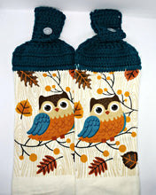 Load image into Gallery viewer, Autumn Fall Owl Hanging Kitchen Towel Set