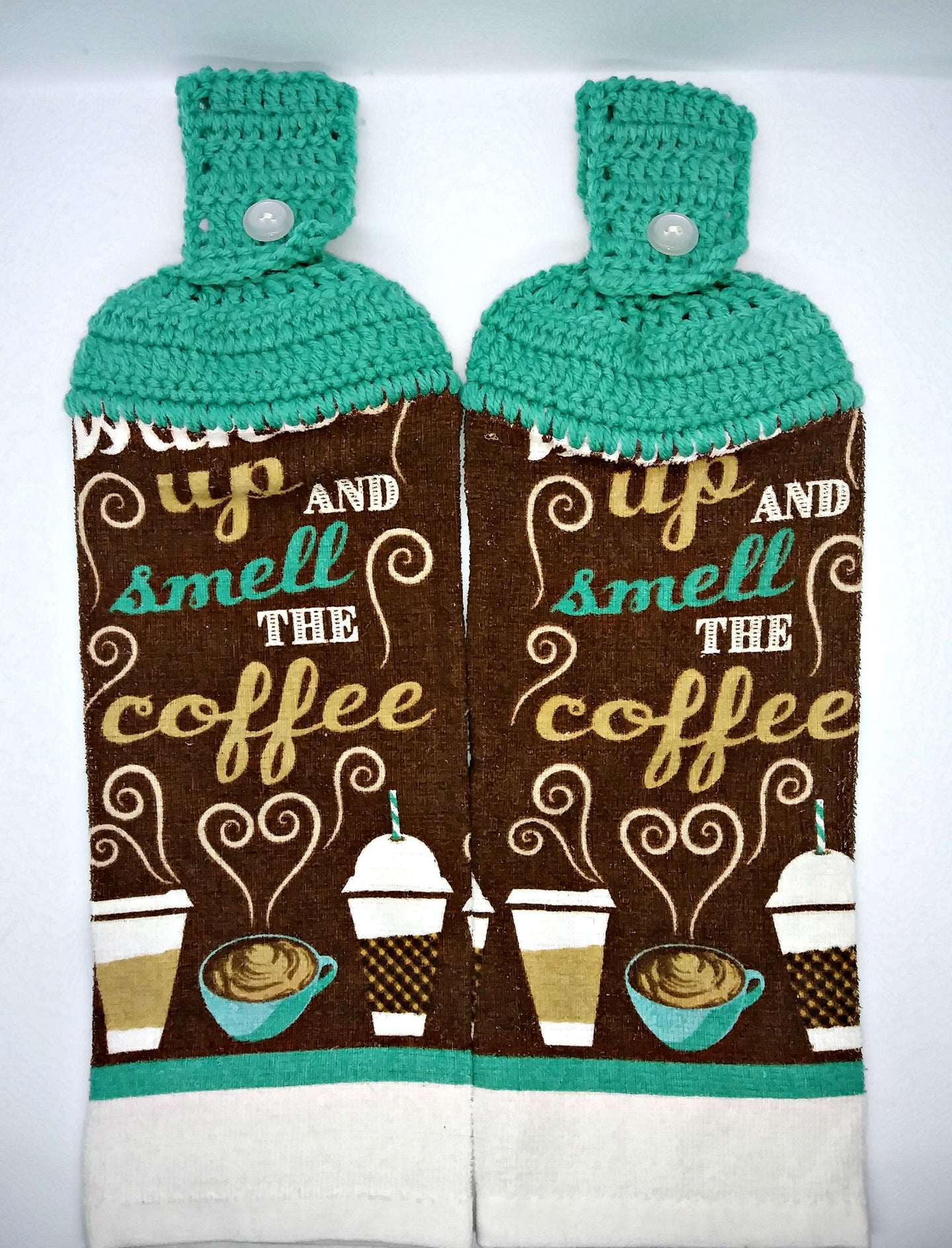 Smell The Coffee Hanging Kitchen Towel Set