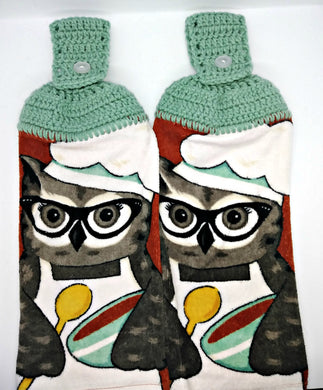 Baking Owl Hanging Kitchen Towel Set