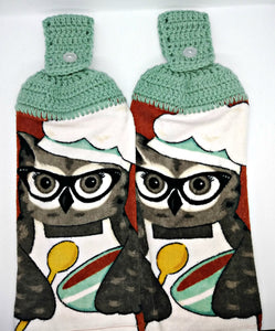 Baking Owl Hanging Kitchen Towel Set