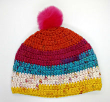 Load image into Gallery viewer, Ladies Teen Chunky Hat with Pompom