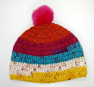 Ladies Teen Chunky Hat with Pompom
