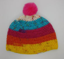 Load image into Gallery viewer, Ladies Teen Chunky Hat with Pompom