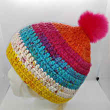 Load image into Gallery viewer, Ladies Teen Chunky Hat with Pompom