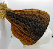 Load image into Gallery viewer, Latte Browns Pompom Basic Winter Hat Unisex