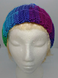 Basic Winter Pompom Hat Ladies Teen Blues, Greens, Yellow & Purples