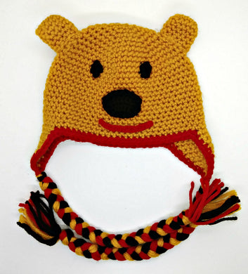Silly Ol' Bear Character Winter Braided Hat Baby Toddler Size