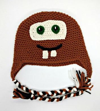Ol' Rusty Truck Character Winter Braided Hat Toddler Child Size