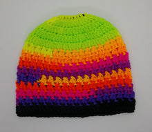 Load image into Gallery viewer, Teen Ladies Messy Bun Hat Neon Brights