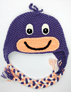 Dinosaur Character Winter Braided Hat Baby Toddler Size