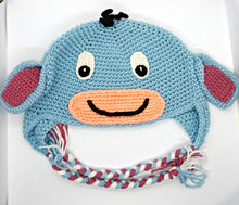 Load image into Gallery viewer, Depressed Donkey Character Winter Braided Hat Teen Adult Size