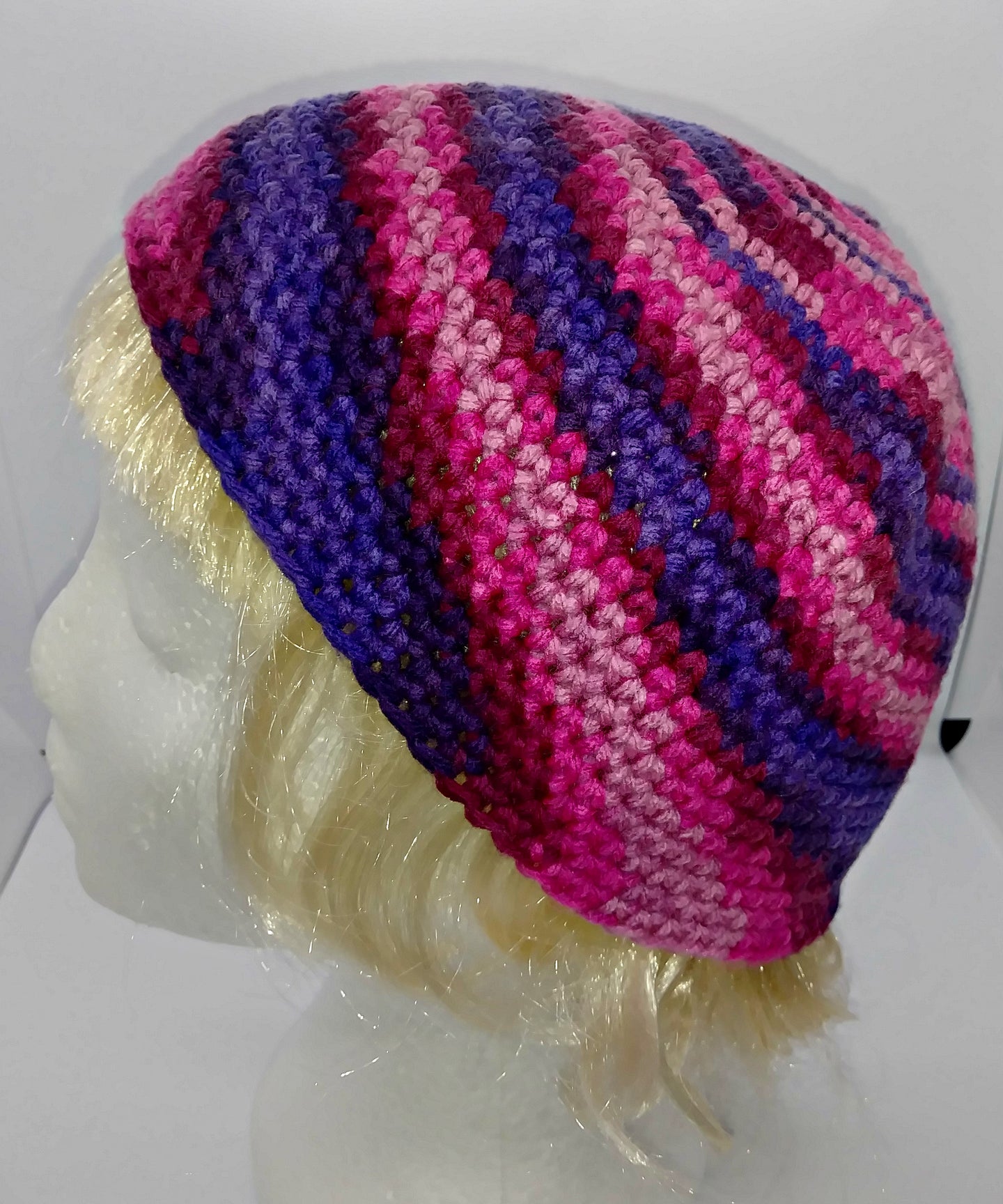 Pink & Purples Basic Beanie Teen Ladies Winter Hat
