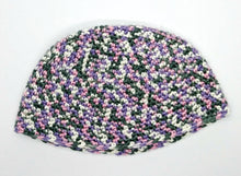 Load image into Gallery viewer, Pink Gray White Lavender Variegated Basic Winter Beanie Hat Ladies Teen