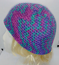 Load image into Gallery viewer, Gemstone Jeweltones Magenta Teal Purple Basic Winter Beanie Ladies Teen Hat