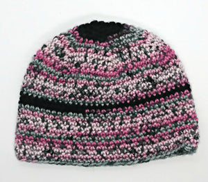 Pink, Gray Black Basic Winter Beanie Ladies Teen Hat