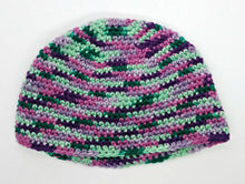 Load image into Gallery viewer, Fantasy Color Teal Greens Purple Basic Winter Beanie Ladies Teen