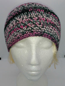 Pink, Gray Black Basic Winter Beanie Ladies Teen Hat XLarge