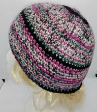 Load image into Gallery viewer, Pink, Gray Black Basic Winter Beanie Ladies Teen Hat XLarge