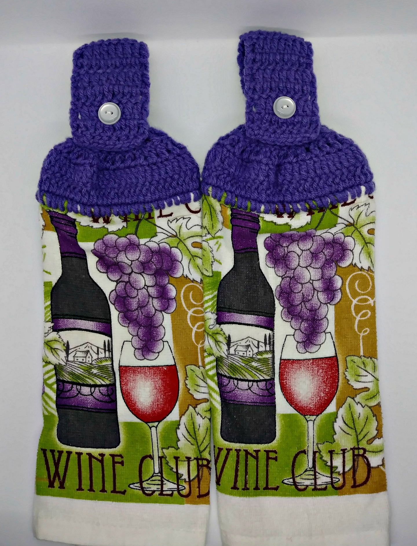 Grapes & Wine Hanging Kitchen Towel Set