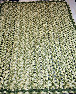 Green & Beige Camo Baby Blanket 24"x30"