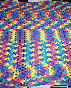 Starbrights Variegated Colors Baby Blanket 24"x30"