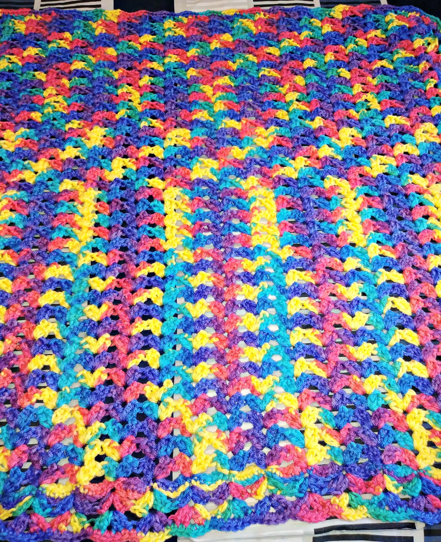 Starbrights Variegated Colors Baby Blanket 24