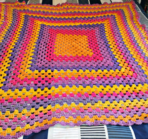 Granny Square Baby Blanket 46"x46"